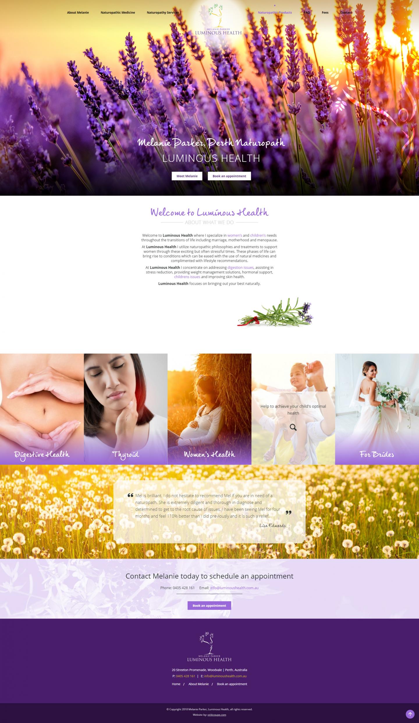 luminous health homepage